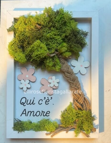 Quadro stabilizzato albero dela vita come bomboniera vita